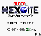 Glocal Hexcite (Japan) Title Screen